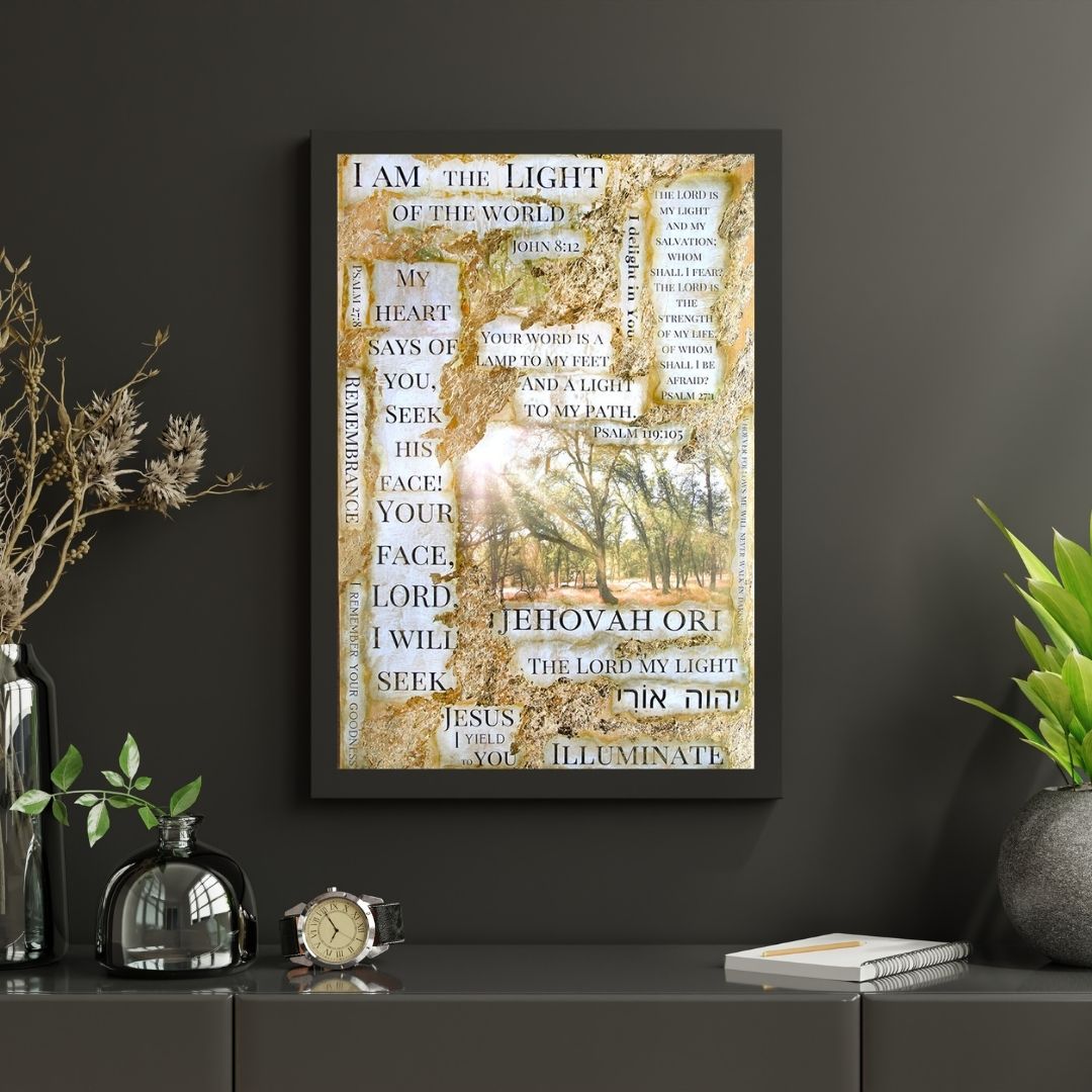 "Illuminate / Jehovah Ori-The Lord My Light" - Fine Art Print