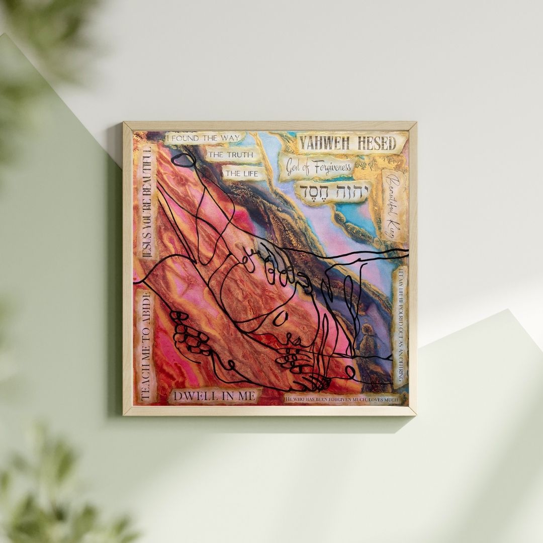 "Let My Life Be Poured Out As An Offering / Yahweh Hesed" - Fine Art Print