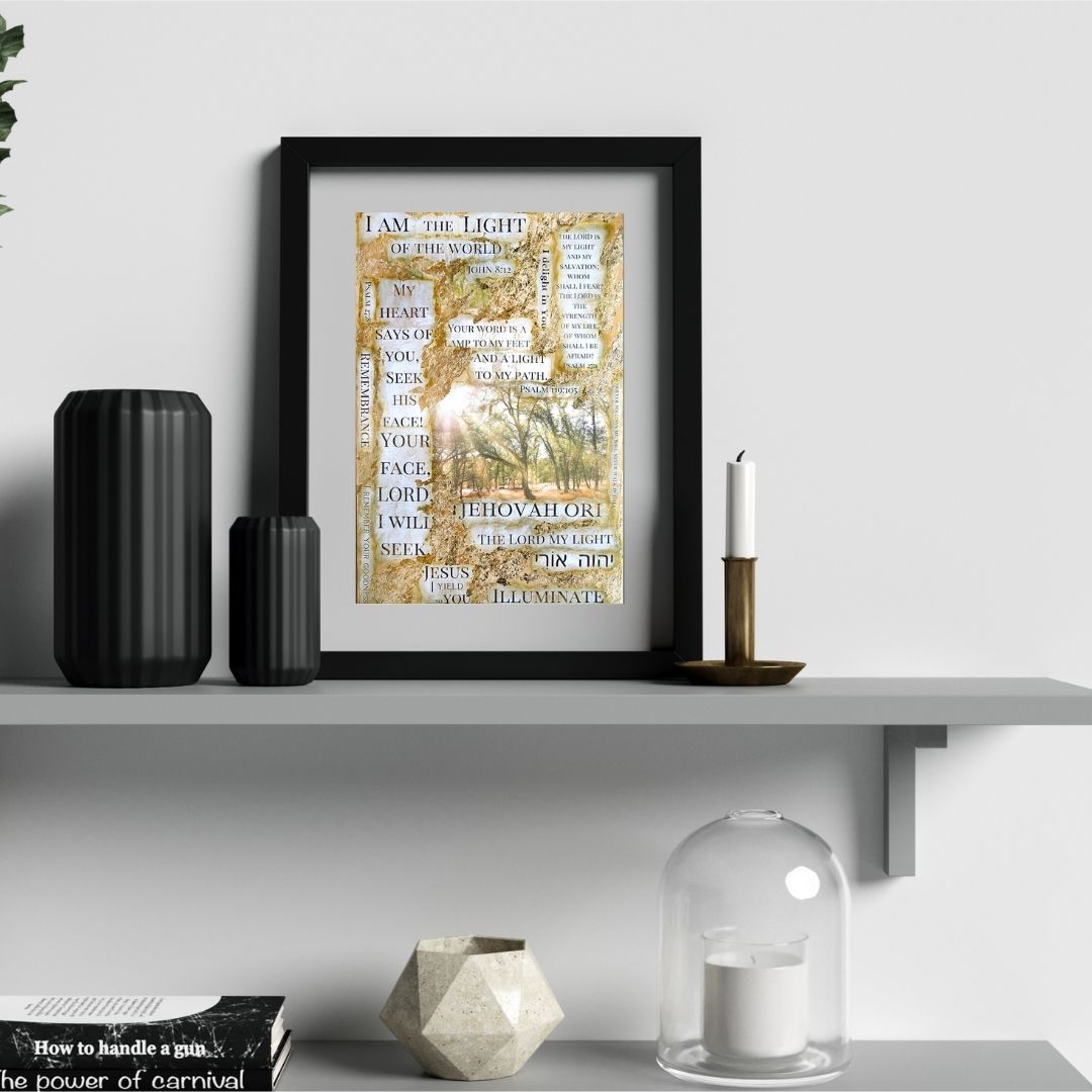 "Illuminate / Jehovah Ori-The Lord My Light" - Fine Art Print