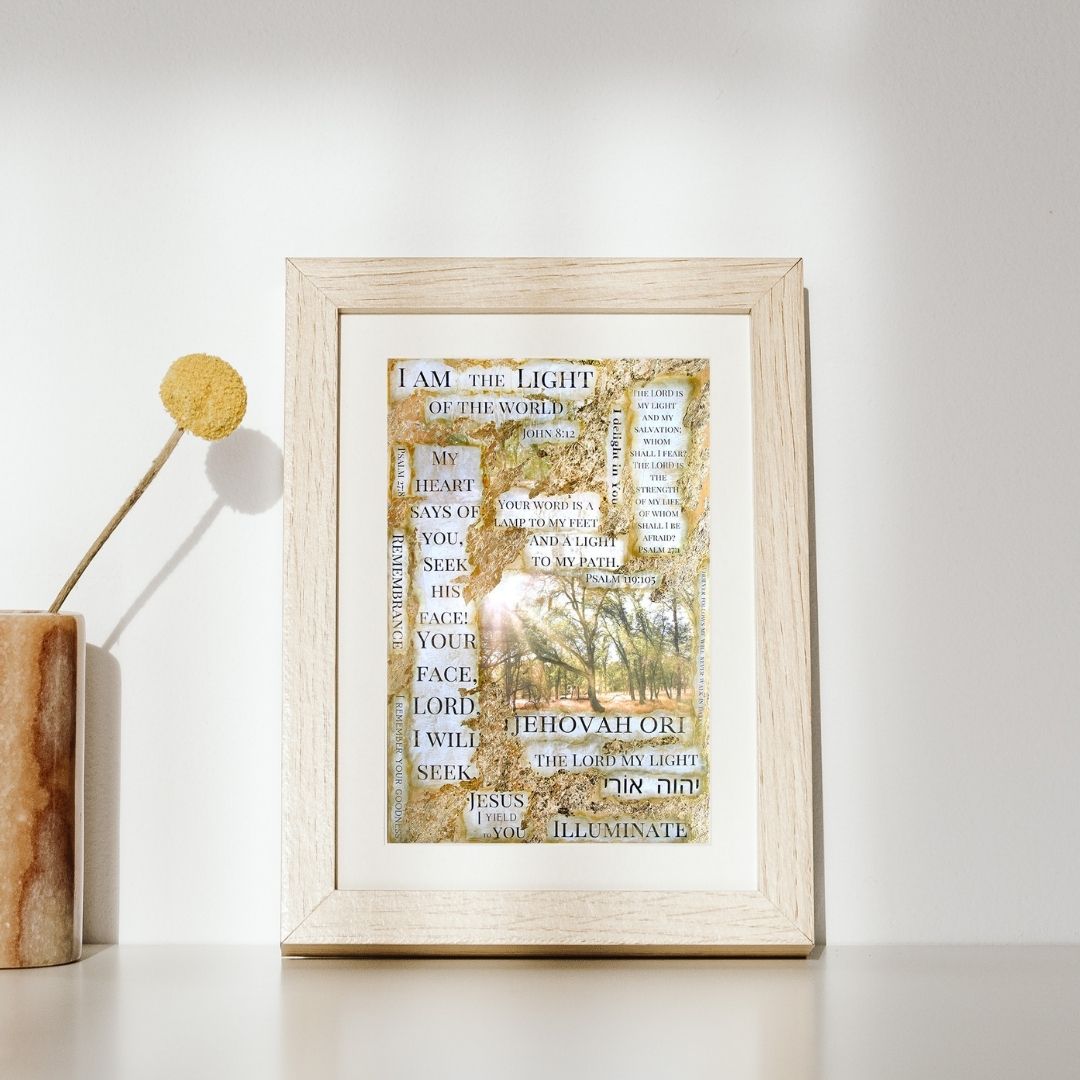 "Illuminate / Jehovah Ori-The Lord My Light" - Fine Art Print