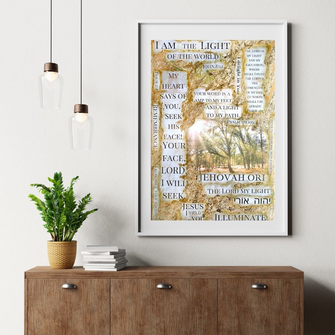 "Illuminate / Jehovah Ori-The Lord My Light" - Fine Art Print