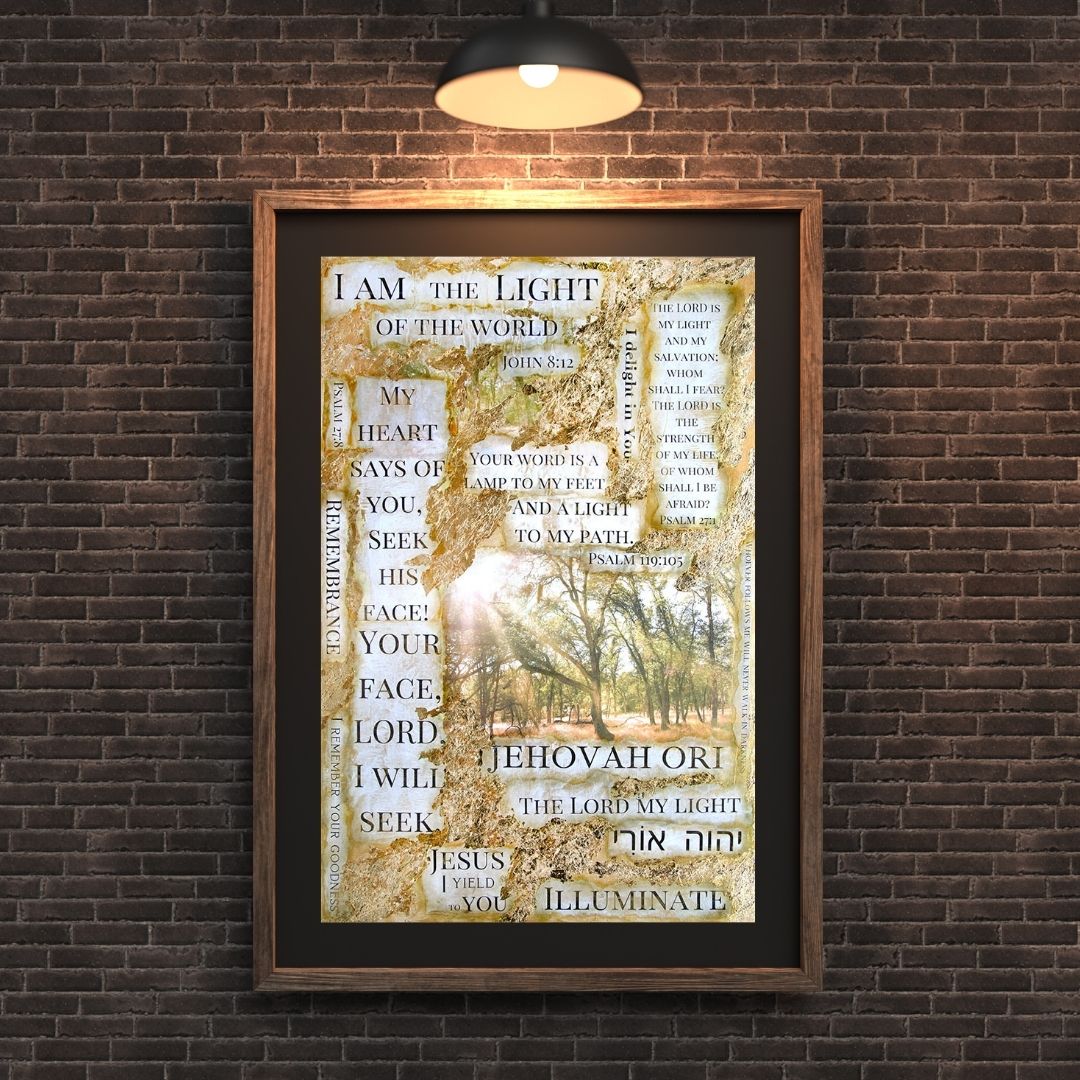 "Illuminate / Jehovah Ori-The Lord My Light" - Fine Art Print
