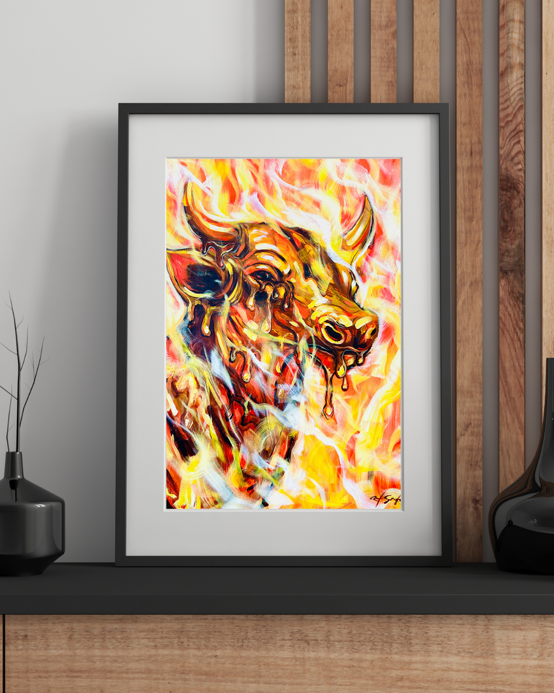 "Burn The Bull" - Fine Art Print