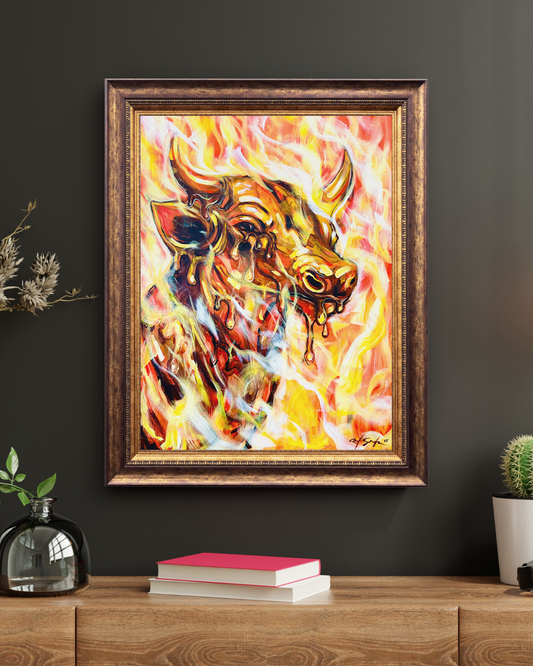 "Burn The Bull" - Fine Art Print