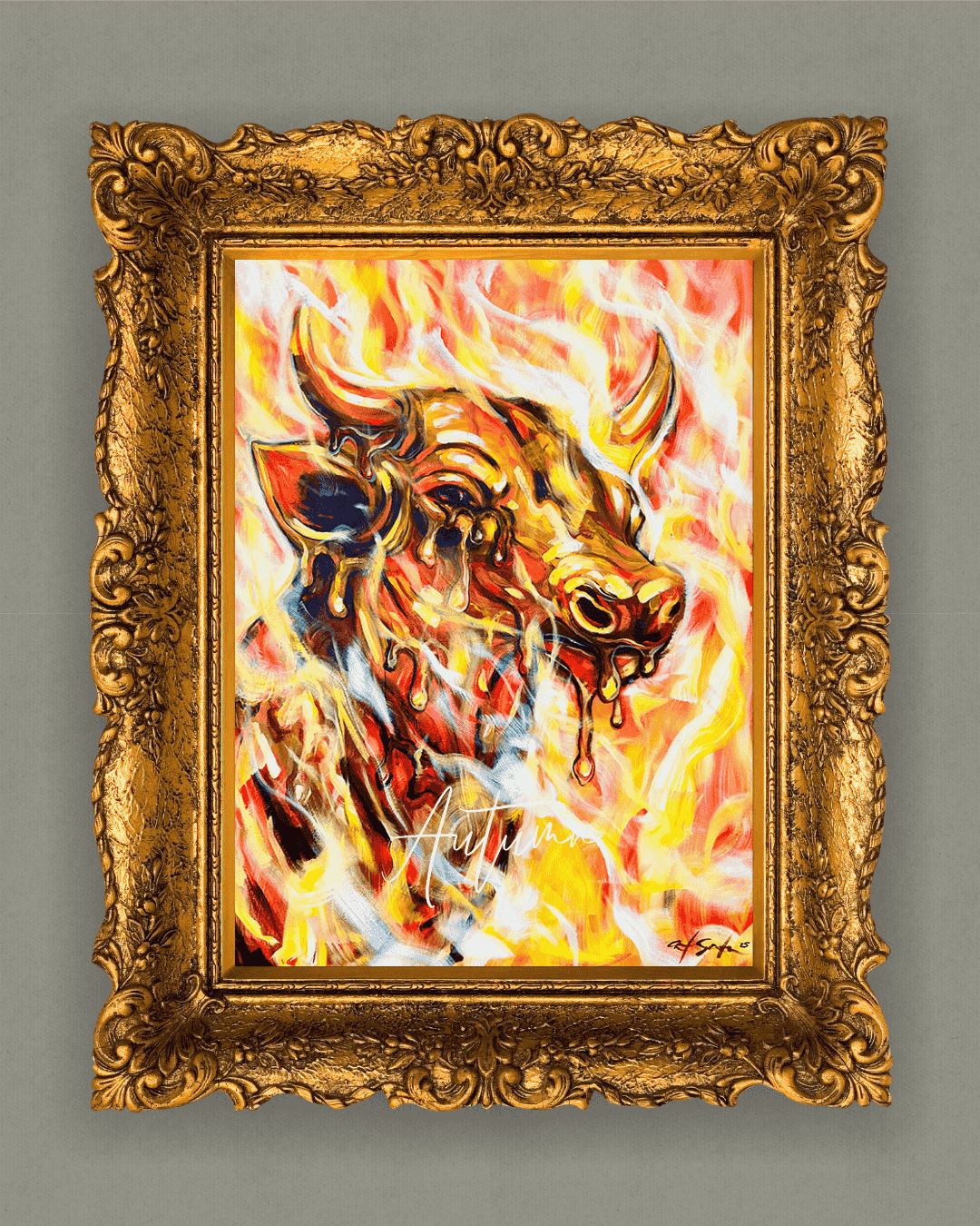 "Burn The Bull" - Fine Art Print