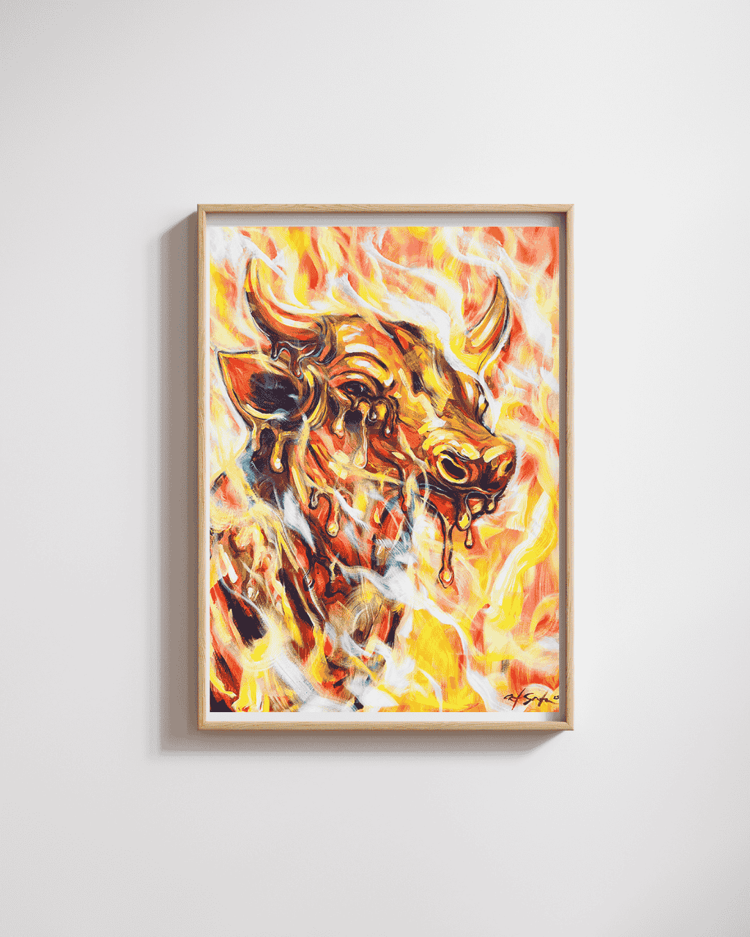 "Burn The Bull" - Fine Art Print