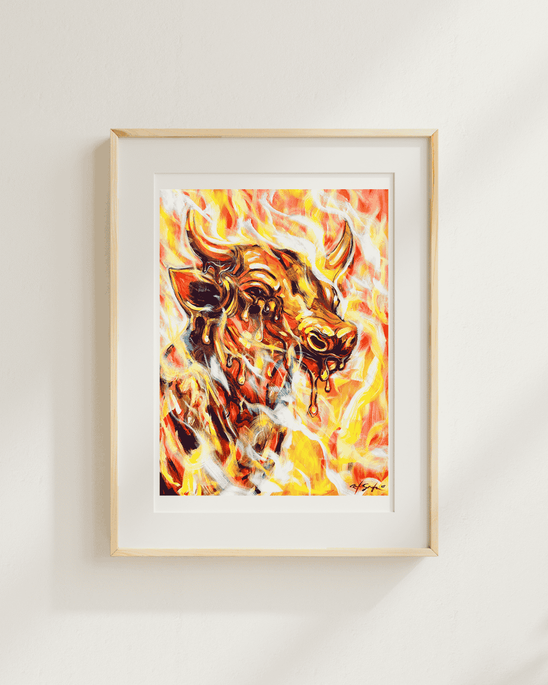 "Burn The Bull" - Fine Art Print