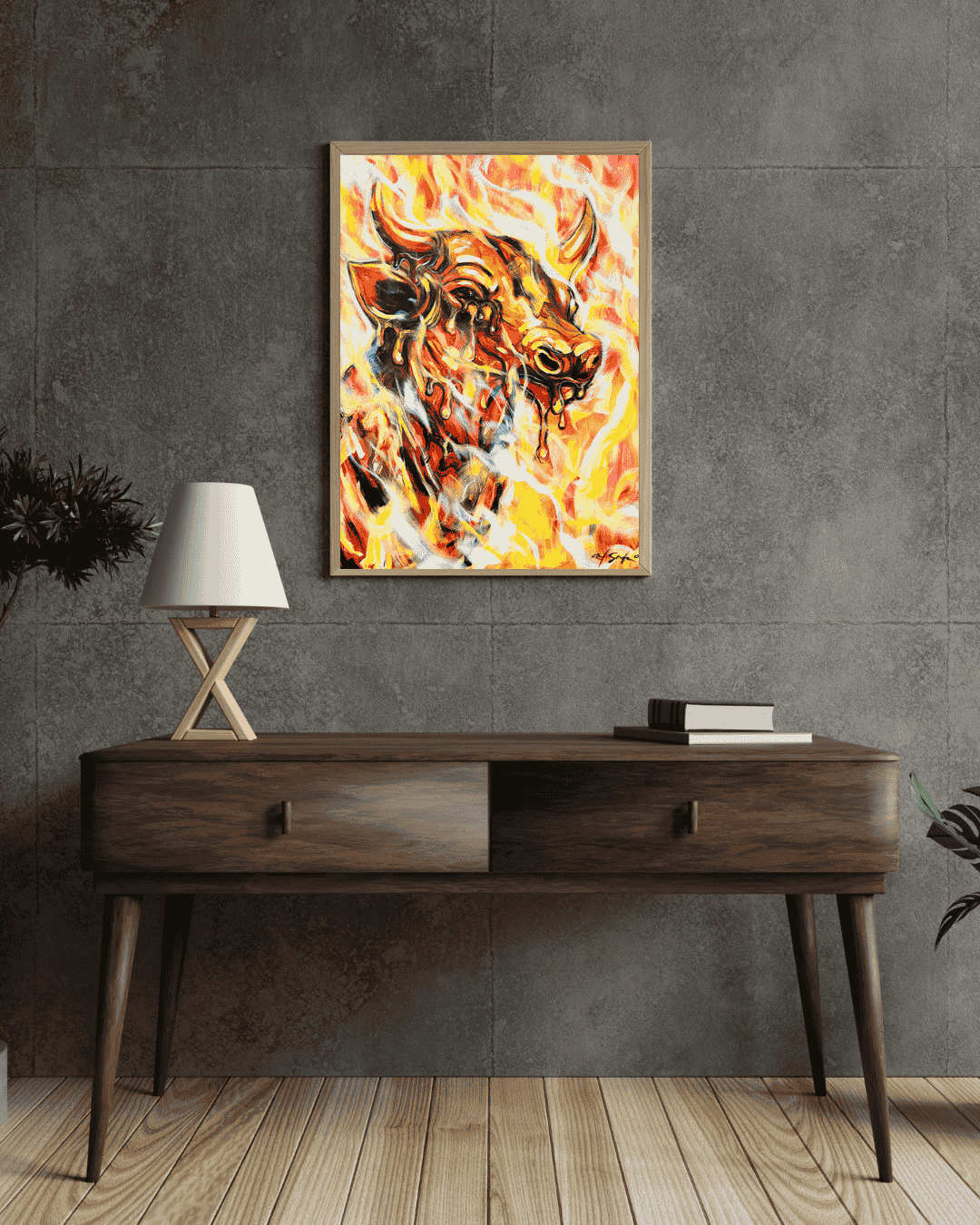 "Burn The Bull" - Fine Art Print