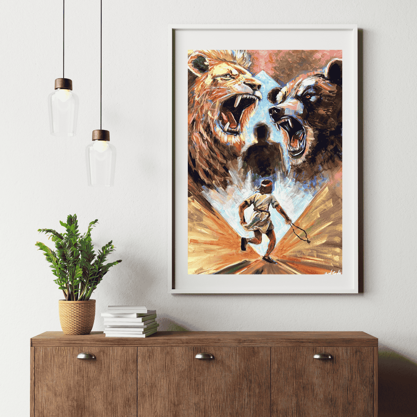"David & Goliath" - Fine Art Print