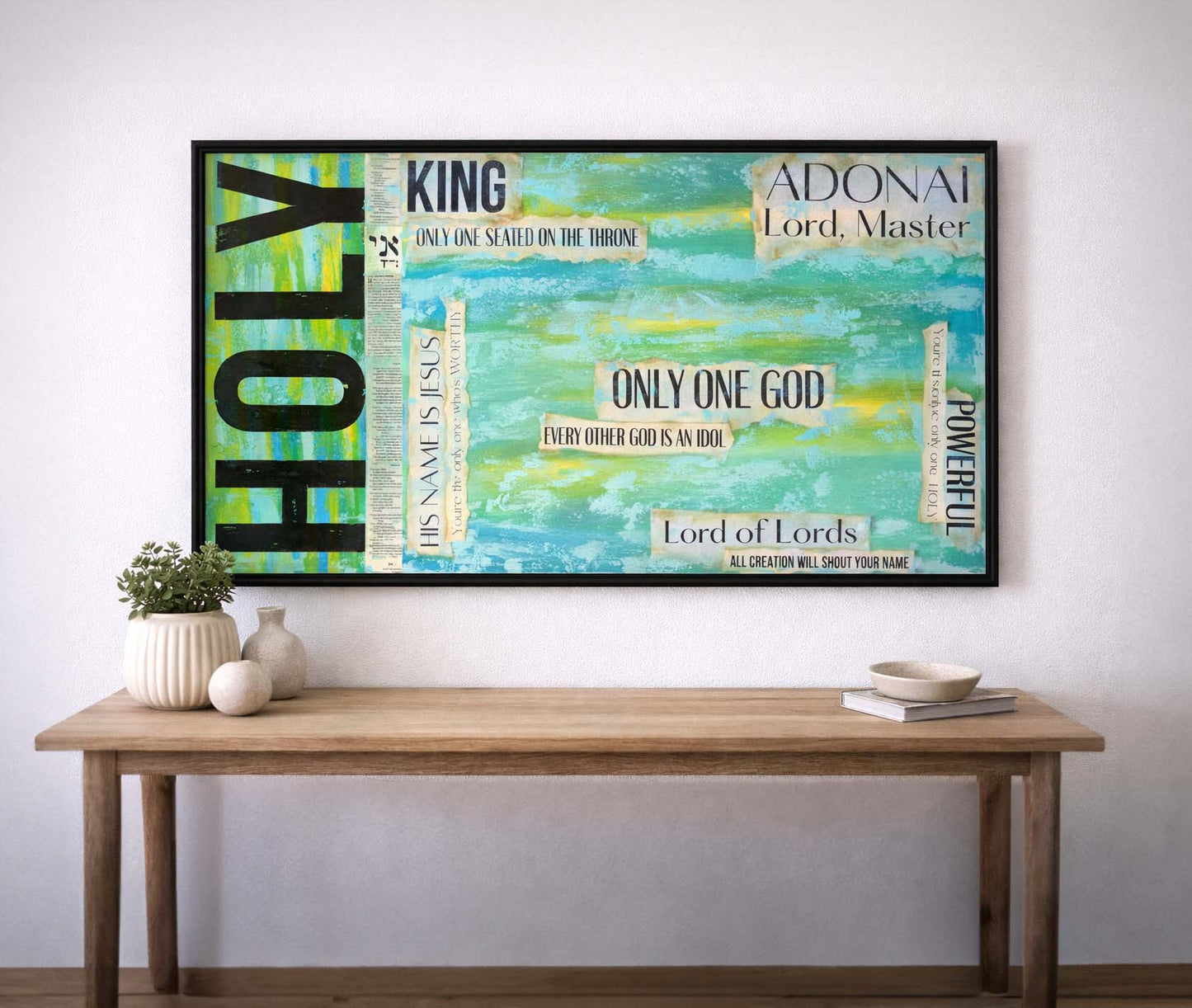 "Only One God / Adonai - Lord Master" - Fine Art Print