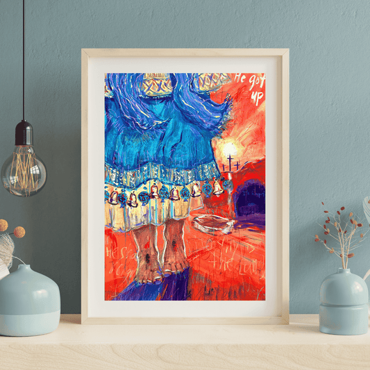 "He Got Up" - Fine Art Print