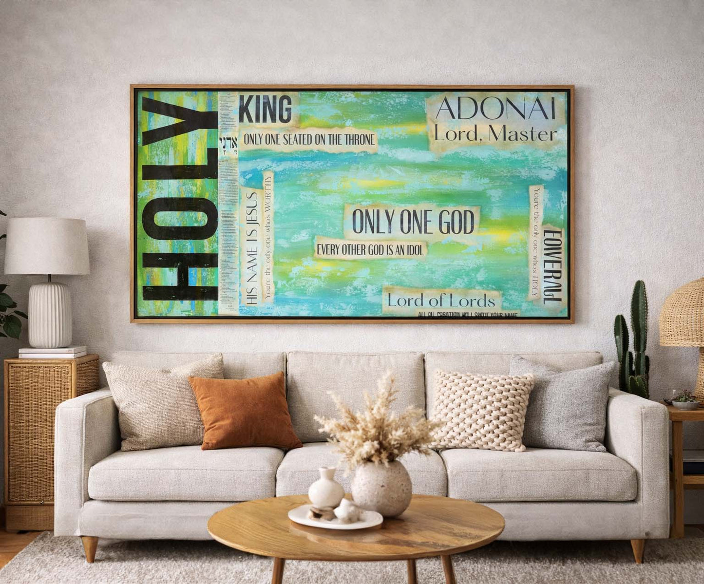 "Only One God / Adonai - Lord Master" - Fine Art Print