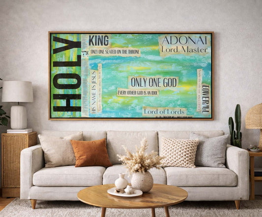 "Only One God / Adonai - Lord Master" - Fine Art Print